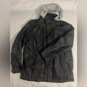 Armani exchange leather jacket size Large